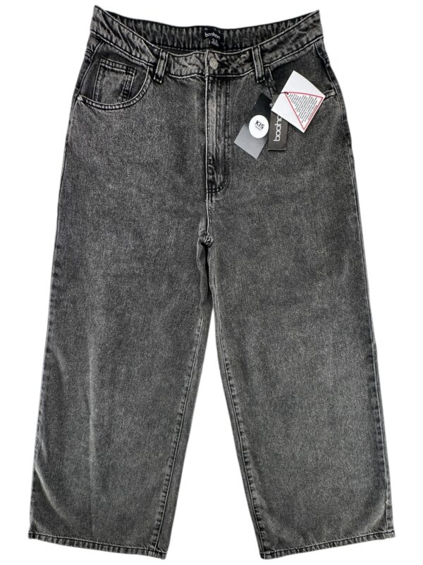 BOOHOO Jeansy Damskie Czarne XL 100% Bawełna