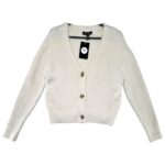 NEW LOOK Sweter Kardigan Damski Biały S - zdjęcie 1