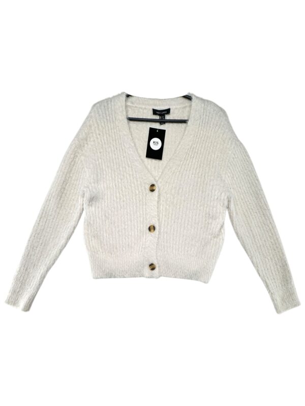 NEW LOOK Sweter Kardigan Damski Biały S