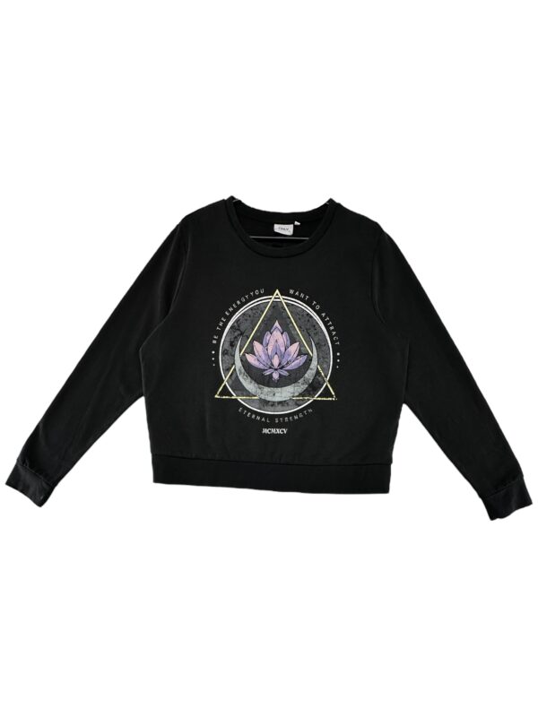 ONLY Bluza Damskie Czarne Print L