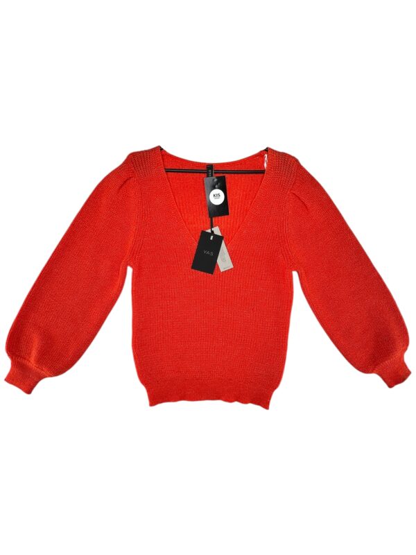 Y.A.S Sweter Damski Czerwony M