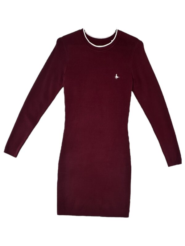 JACK WILLS Sukienka Damska Bordowa S