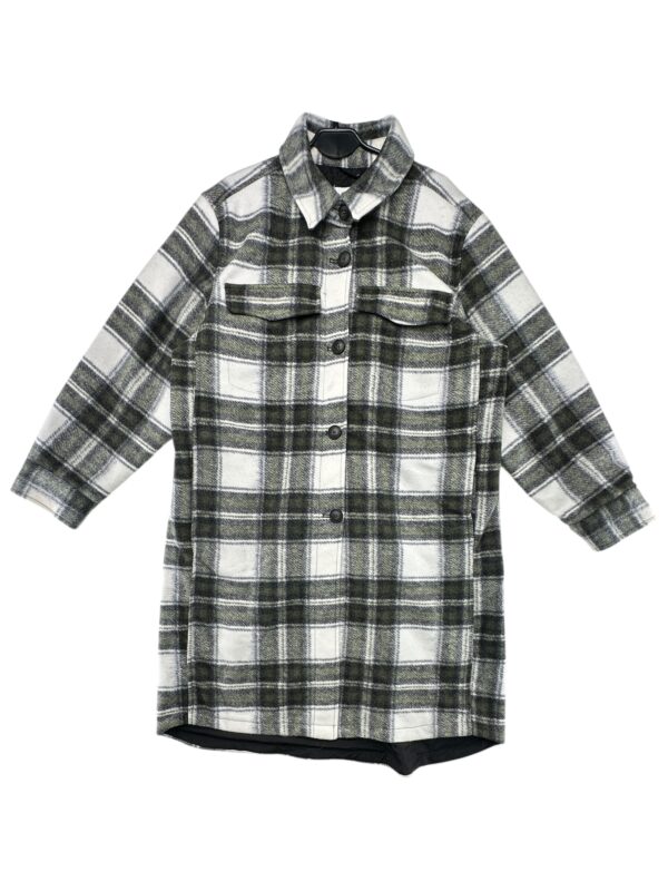 H&M Płaszcz Damski Czarny Kratka XL