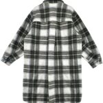 H&M Płaszcz Damski Czarny Kratka XL - zdjęcie 2