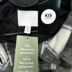 H&M Płaszcz Damski Czarny Kratka XL - zdjęcie 3