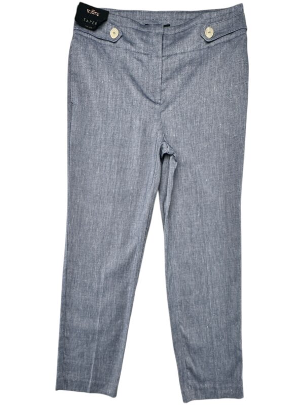 NEXT TAILORING Spodnie Damskie Niebieskie L Len