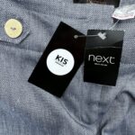NEXT TAILORING Spodnie Damskie Niebieskie L Len - zdjęcie 3