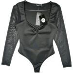 BOOHOO Body Damskie Czarna M - zdjęcie 1