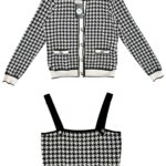 RIVER ISLAND Komplet Damski Czarny XL Pepitka - zdjęcie 1