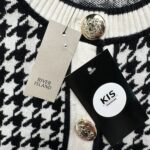 RIVER ISLAND Komplet Damski Czarny XL Pepitka - zdjęcie 3