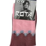 ROTA Skarpetki Damskie Różowe Wzorzyste 35-38 - zdjęcie 1