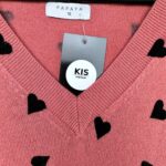 PAPAYA Sweter Damski Różowy Wzór Serduszko XXL - zdjęcie 3