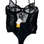 TOM&ROSE Body Damskie Czarne Koronkowe S - zdjęcie 2