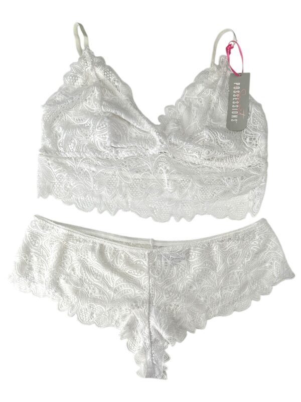 SECRET Komplet POSSESSIONS Bielizna Damska Biała XL