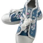 Damskie Obuwie Niebieskie Kwiaty 39 - zdjęcie 1