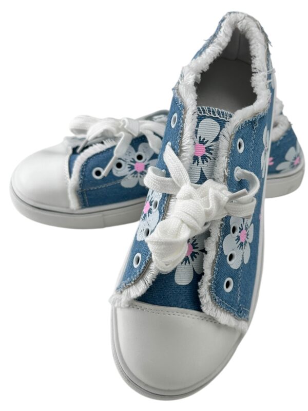 Damskie Obuwie Niebieskie Kwiaty 39