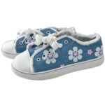 Damskie Obuwie Niebieskie Kwiaty 39 - zdjęcie 2