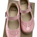 CLARKS Buty Dziecięce Różowe Skóra 27 - zdjęcie 2