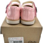CLARKS Buty Dziecięce Różowe Skóra 27 - zdjęcie 3