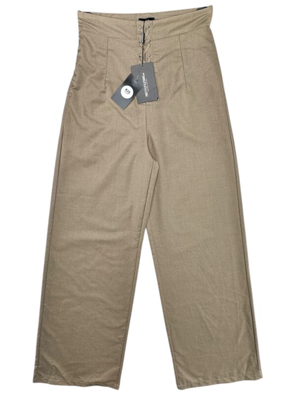 PRETTYLITTLETHING Spodnie Damskie Beżowe M