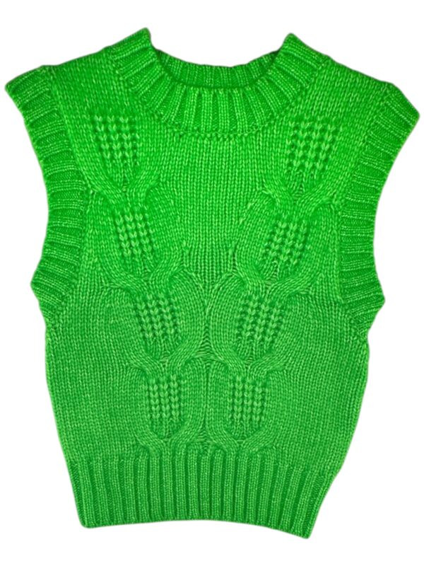 COLLUSION Kamizelka Damska Zielona S