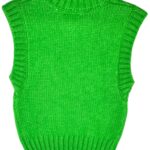 COLLUSION Kamizelka Damska Zielona S - zdjęcie 2