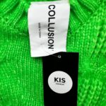 COLLUSION Kamizelka Damska Zielona S - zdjęcie 3