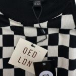 QED LONDON Sukienka Damska Czarna i Biała S/M - zdjęcie 3