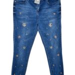 GEORGE Spodnie Damskie Niebieskie XL - zdjęcie 1