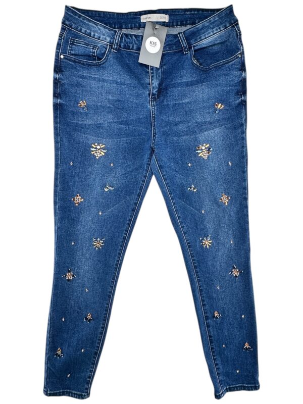 GEORGE Spodnie Damskie Niebieskie XL