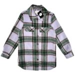 NEXT Koszula Damska Zielona Kratka S Wełna - zdjęcie 1