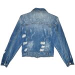 Kurtka Damska Niebieska Przetarcia S - zdjęcie 2