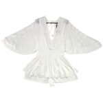 RIVER ISLAND Kombinezon Damski Biały L - zdjęcie 1