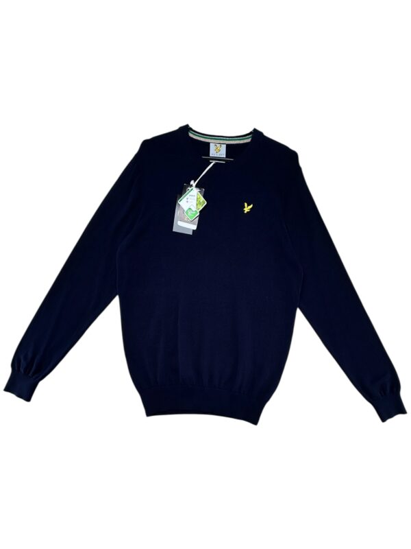 LYLE&SCOTT Sweter Męski Niebieski M