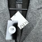 ZARA Płaszcz Damski Szary M - zdjęcie 3