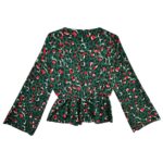 Damska Bluzka Zielona Wzór L - zdjęcie 2