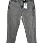 NEW LOOK Jeansy Damskie Szare M - zdjęcie 1