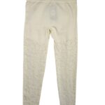 Legginsy Damskie Białe Ażurowe S - zdjęcie 1