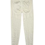 Legginsy Damskie Białe Ażurowe S - zdjęcie 2