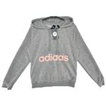 ADIDAS Bluza Damska Szara S Logo - zdjęcie 1