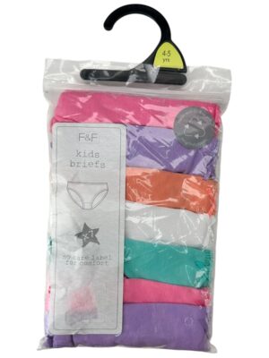 F&F 7-Pack Bielizna Dziecięca Wielokolorowa 110