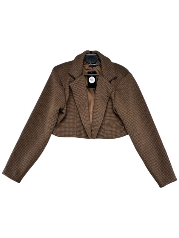 PRETTYLITTLETHING Marynarka Damska Brązowa XL