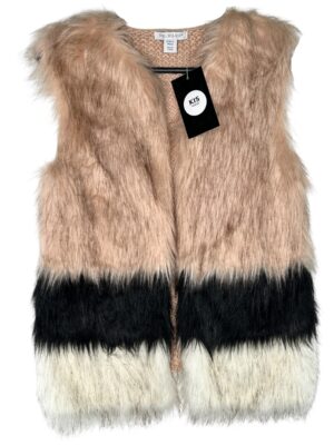 PRIMARK Kamizelka Dziecięca Beżowa Czarno-Biała 140