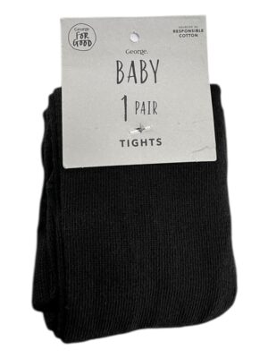 GEORGE Rajstopy Dziecięce Czarne 62