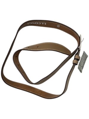 LACONGA Pasek Damski Brązowy Skóra naturalna M