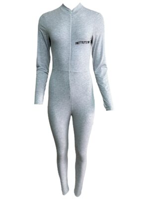 PRETTYLITTLETHING Kombinezon Damski Szary M