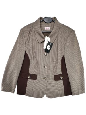 SLIMMA Marynarka Damska Brązowa 6XL