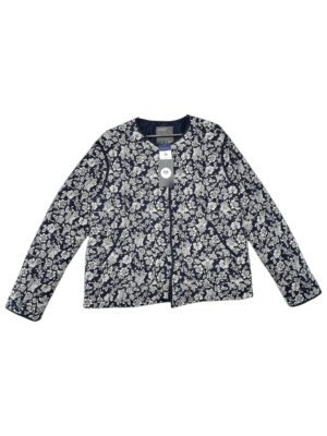 PAPAYA Kurtka Damska Niebieska Kwiaty M