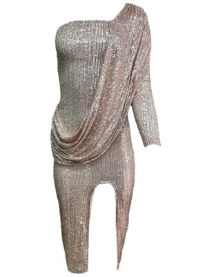 CBR Sukienka Damska Srebrna S