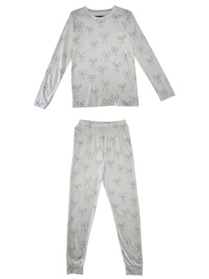 GEORGE Komplet Piżama Dziecięca Biała Wzór 158